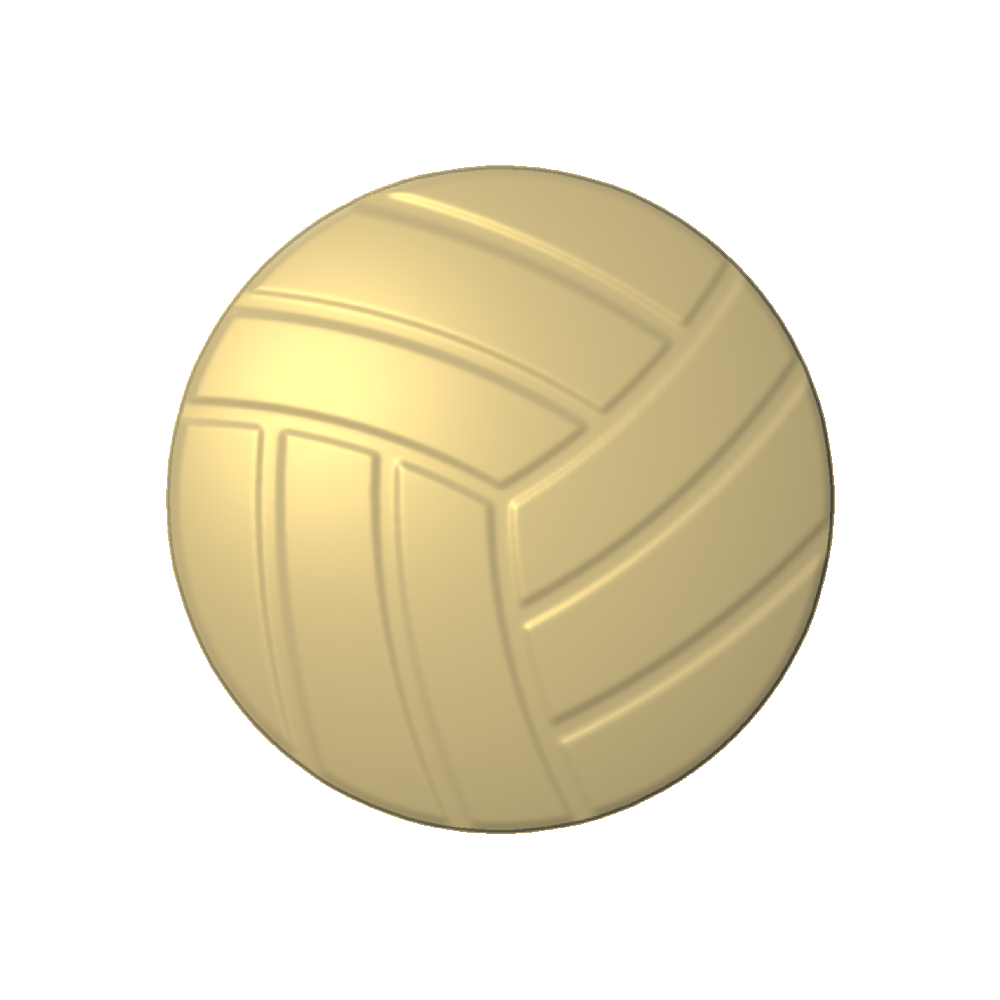 Volleyball 3D relief model