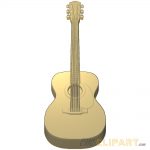 A 3D Relief Model of an Acoustic Guitar