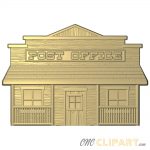 A 3D Relief Model of an American Frontier Post Office