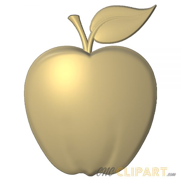 A 3D Relief Model of an Apple