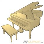 A 3D Relief Model of a Piano