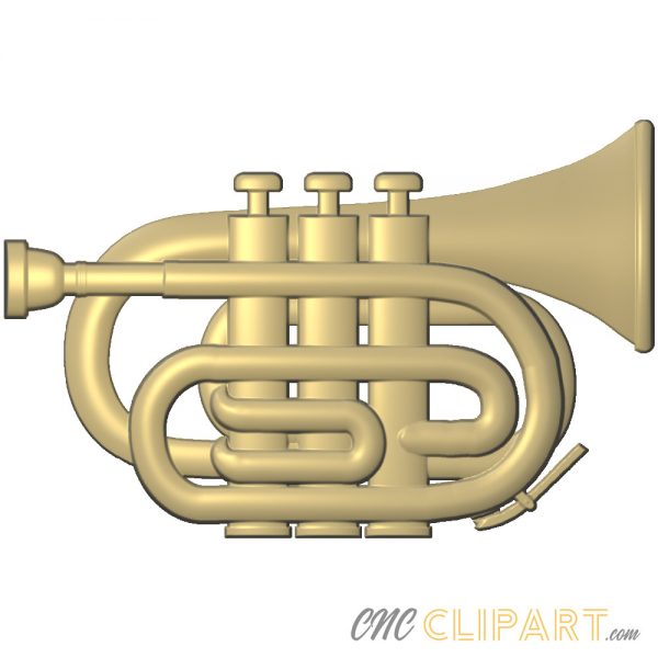 A 3D Relief Model of a Pocket Trumpet
