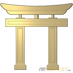 A 3D Relief Model of a Shinto Shrine 
