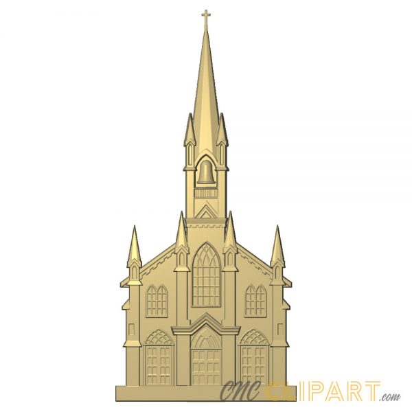 A 3D Relief Model of a Christian Church