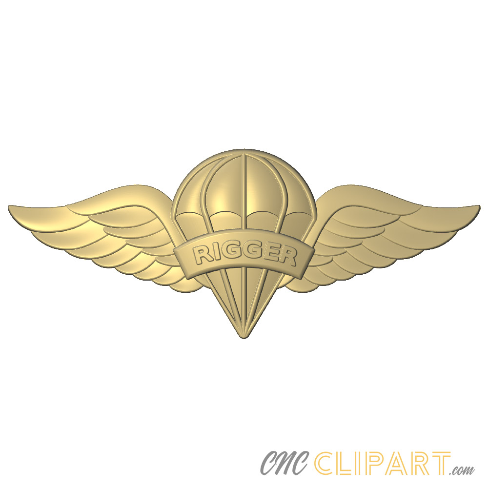 Air Force Badge Emblem Parachute Military Stock Vector (Royalty Free)  1856773552 | Shutterstock