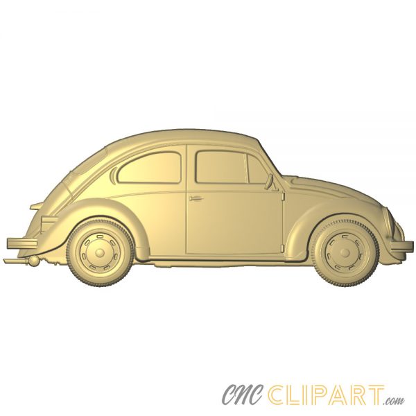 A 3D Relief Model of a VW Beetle