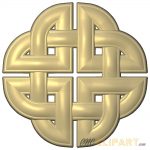 A 3D Relief model of a Celtic Knot
