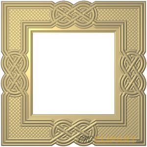 A 3D Relief model of a Celtic Square Frame