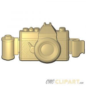 A 3D Relief model of a Vintage Camera